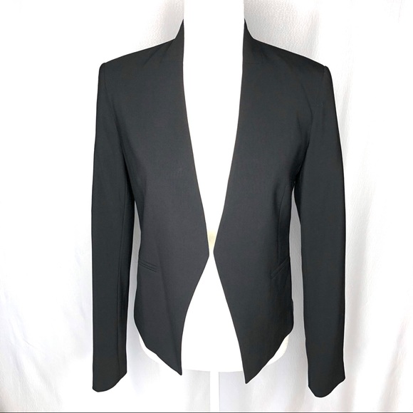 Theory Jackets & Blazers - Theory Lanai Urban Virgin Wool Blend Black Jacket